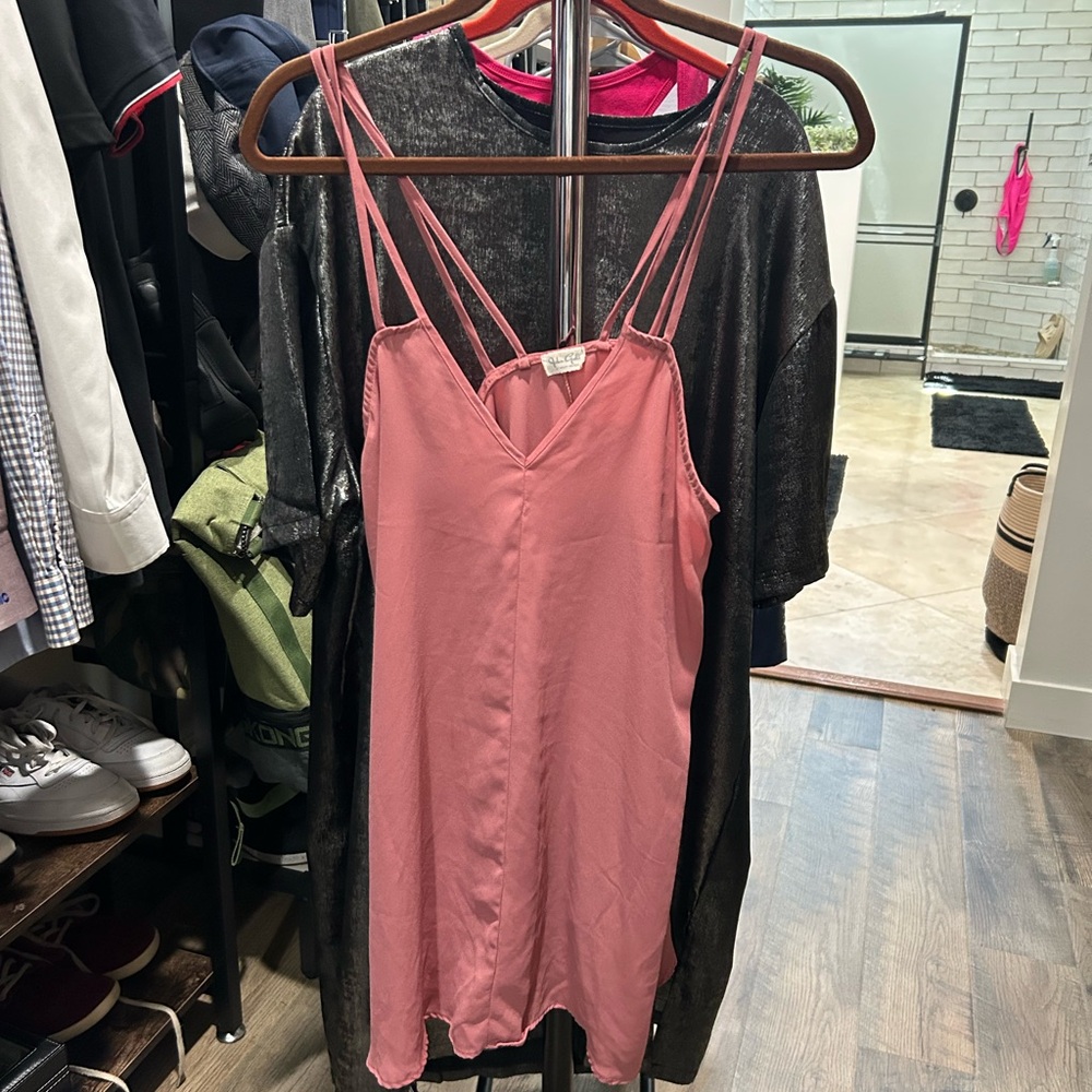 Pink Strappy Dress
